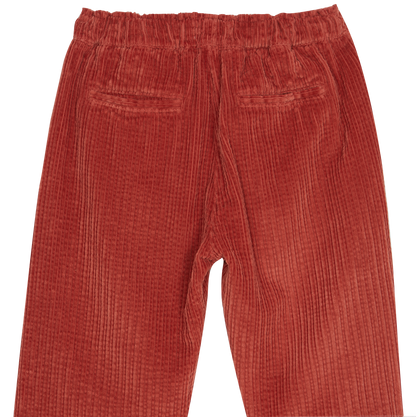 Pantalon velours de coton tomette