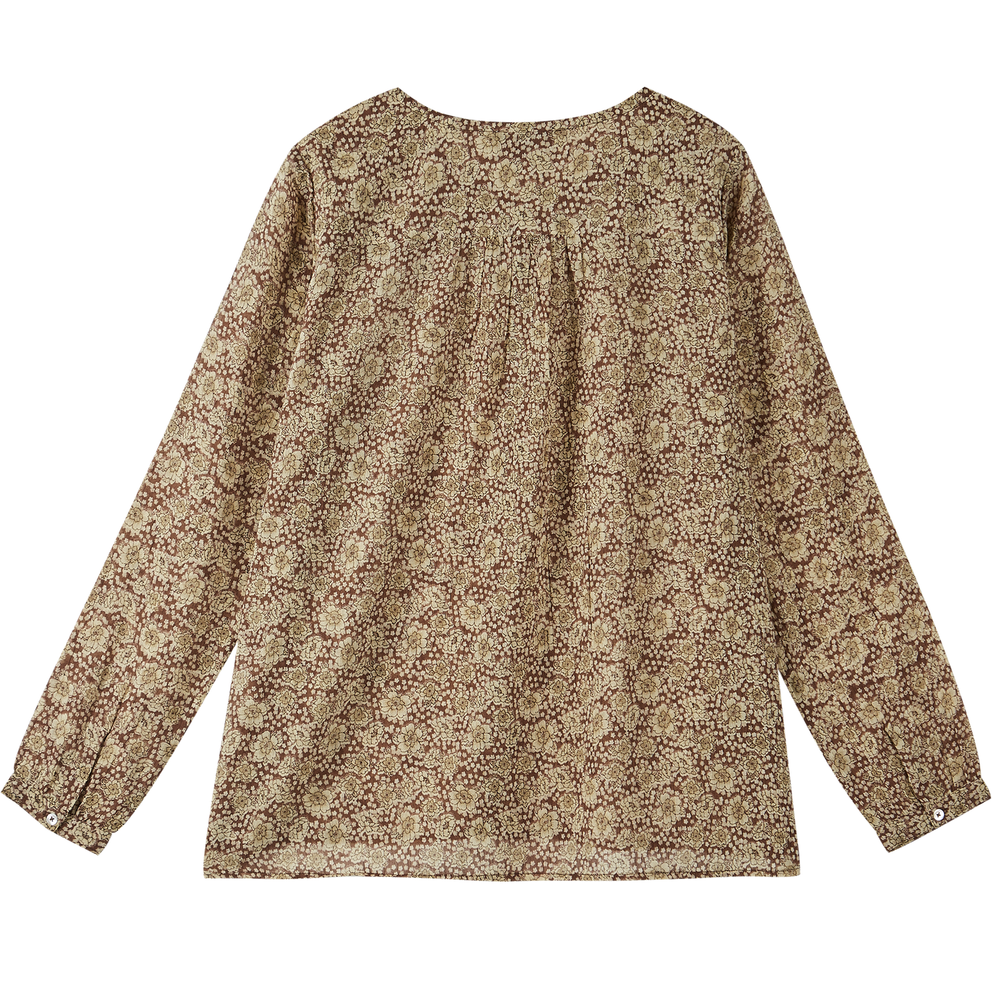 Blouse crépon floral seventies