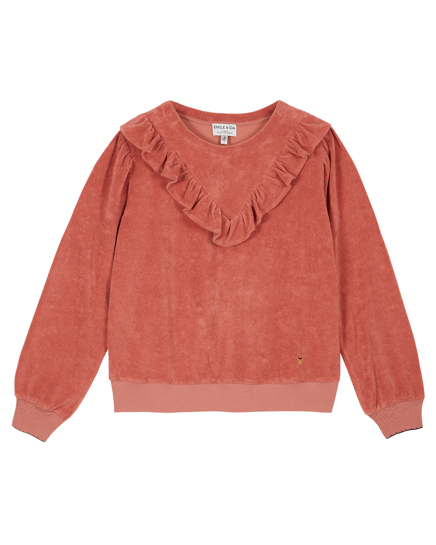 Sweatshirt éponge tuile