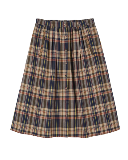 Jupe midi madras