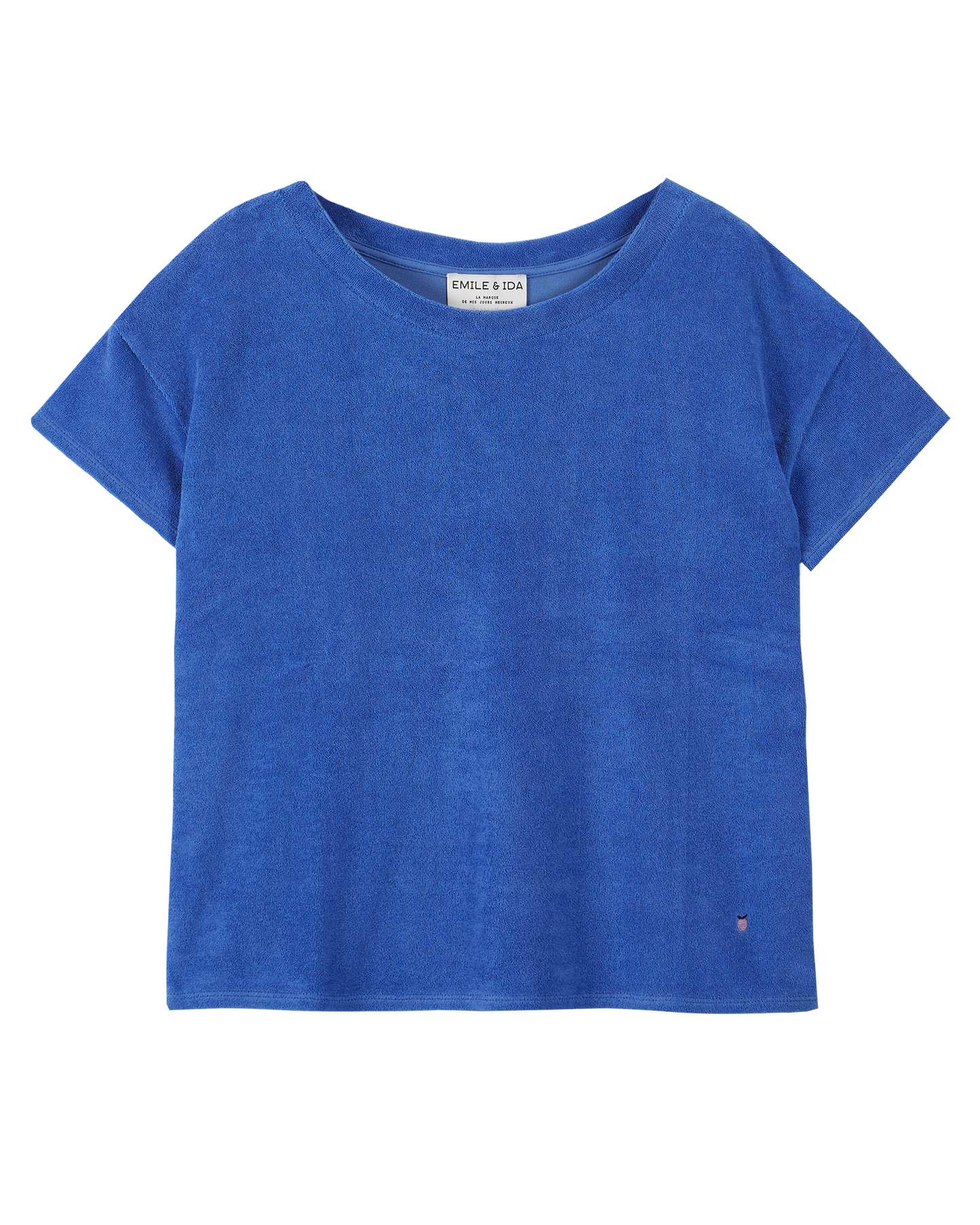 Tee-shirt femme éponge céleste