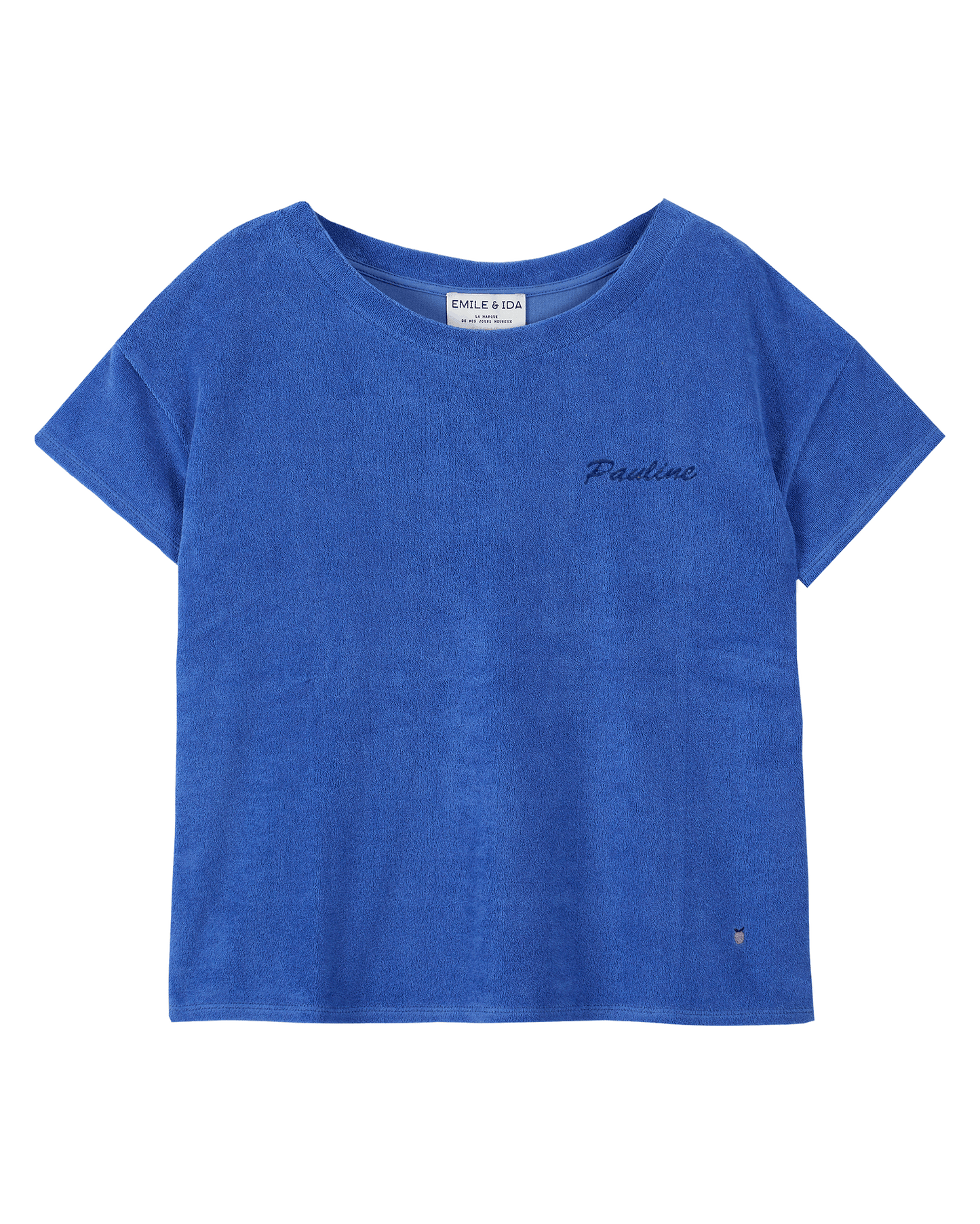 Tee-shirt femme éponge céleste