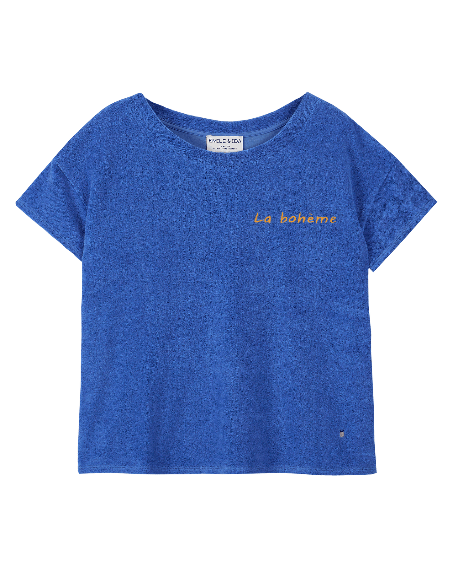 Tee-shirt femme éponge céleste