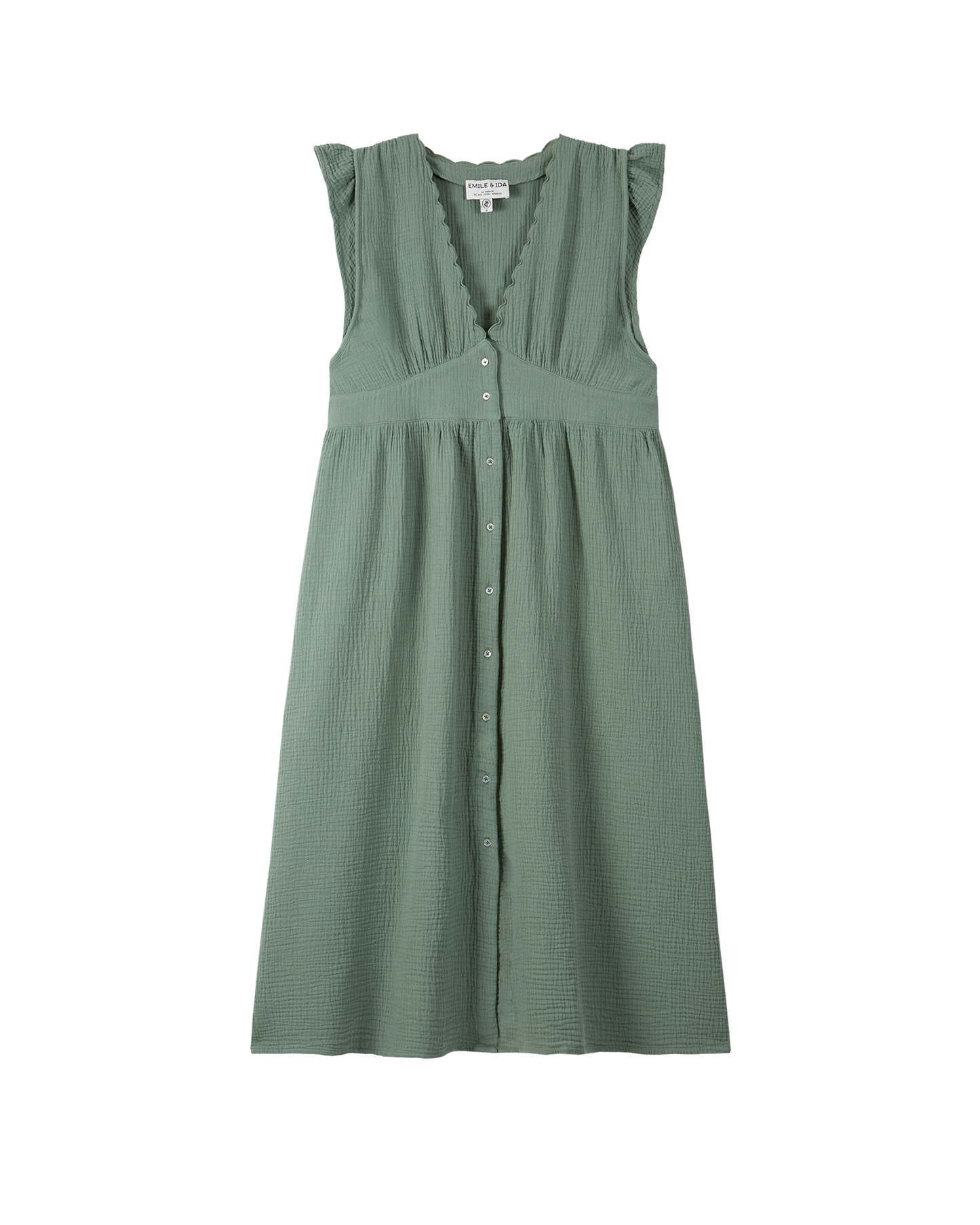 Robe gaze de coton amande