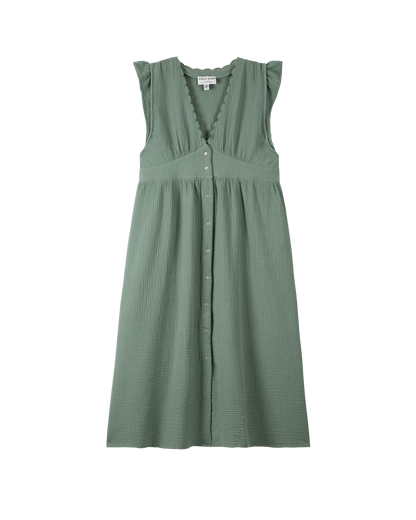 Robe gaze de coton amande