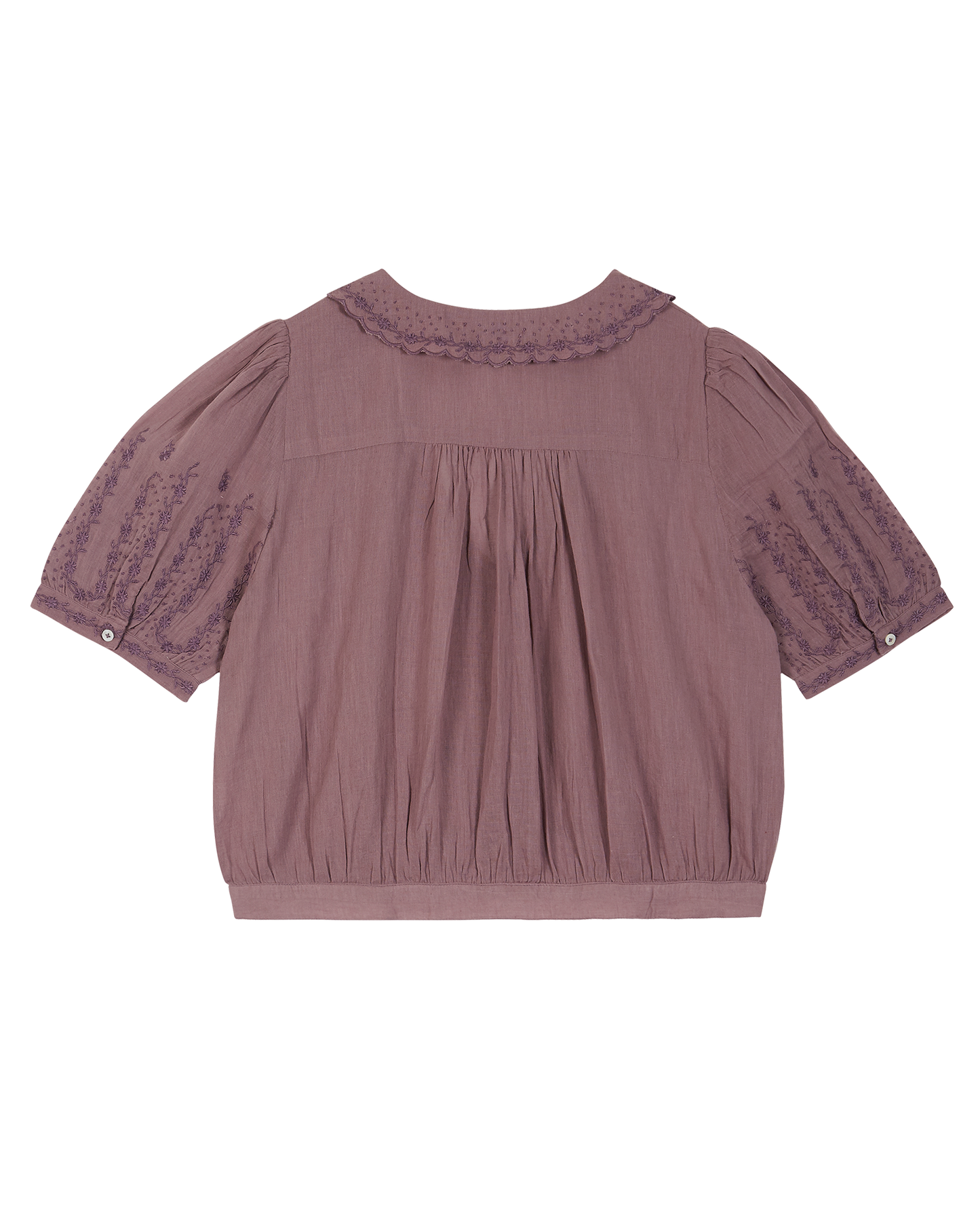 Blouse coton vintage violine