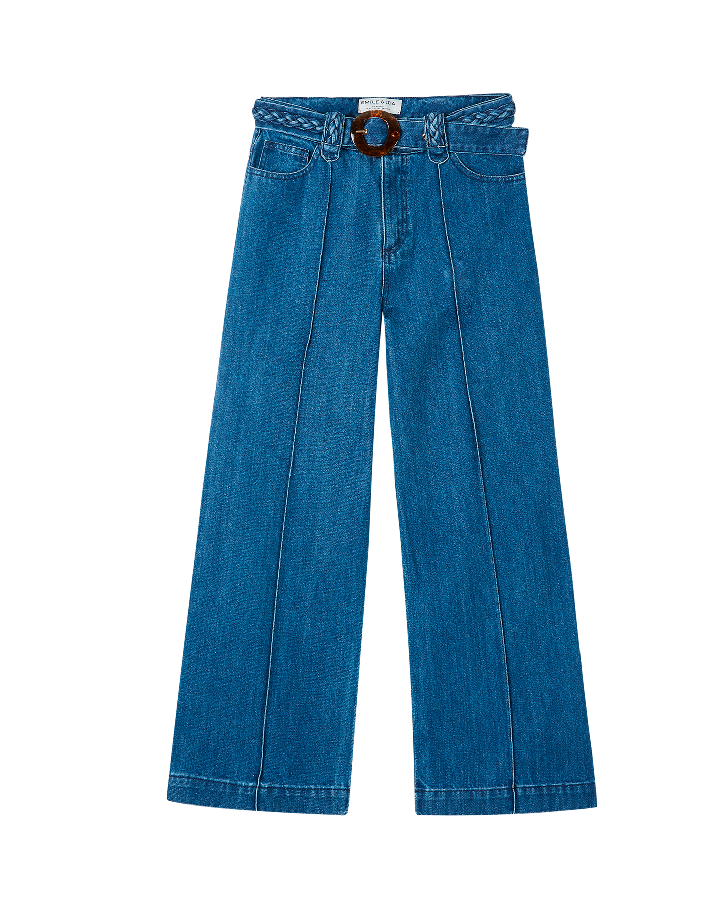 Pantalon coton bio medium bleach