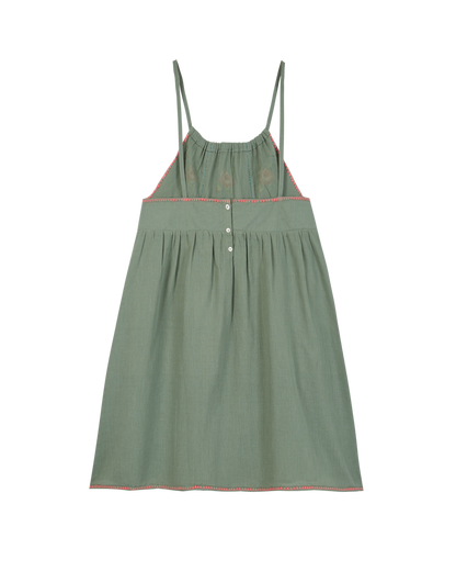 Robe voile de coton amande