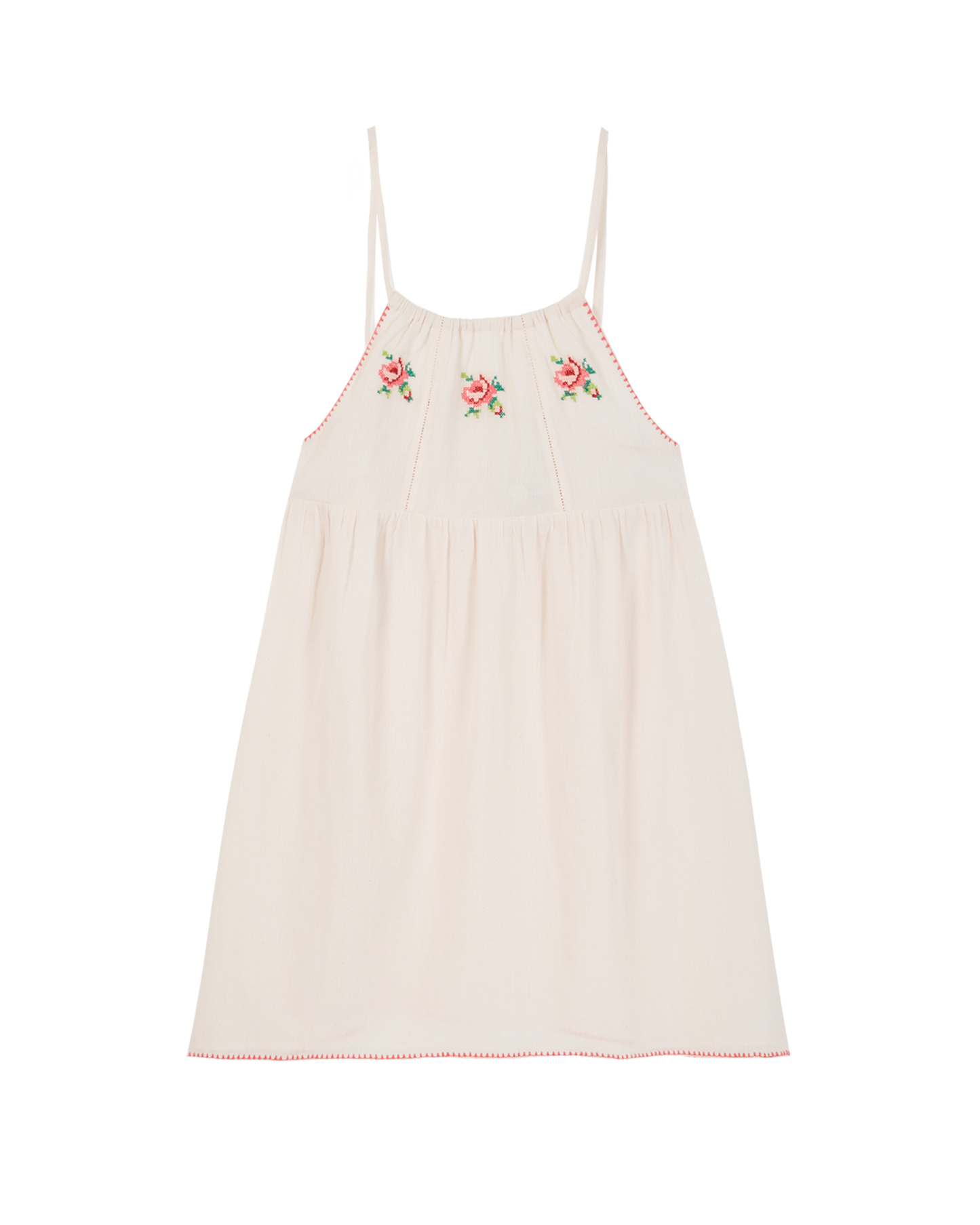 Robe voile de coton crème