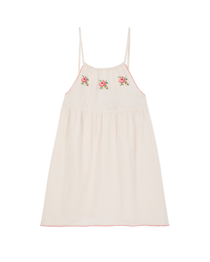 Robe voile de coton crème