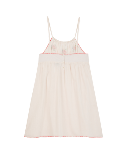 Robe voile de coton crème