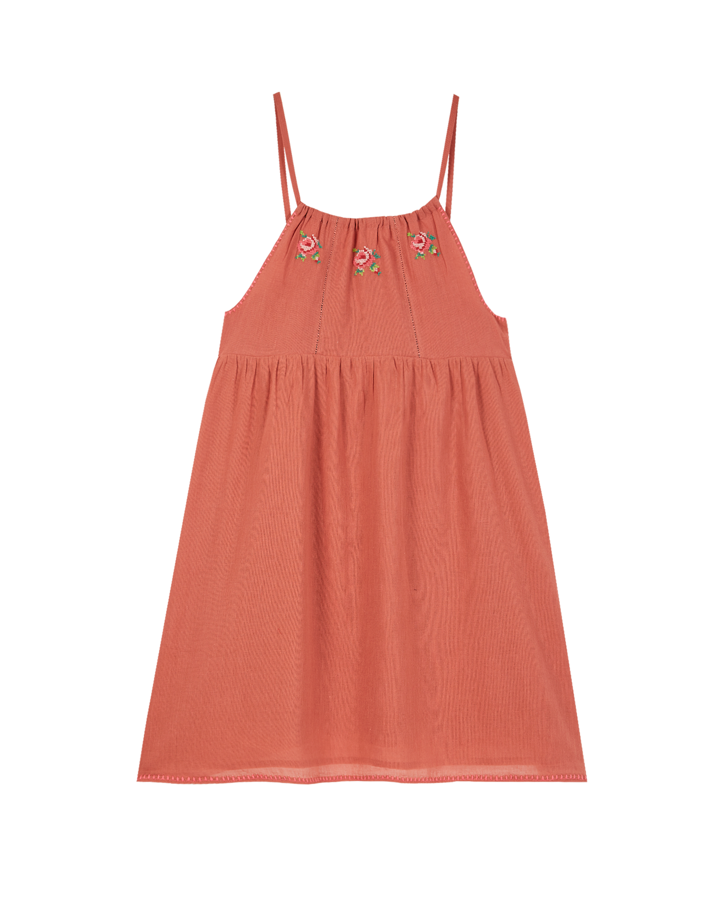 Robe voile de coton tuile