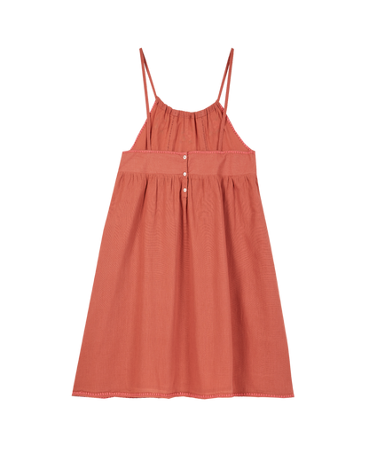 Robe voile de coton tuile