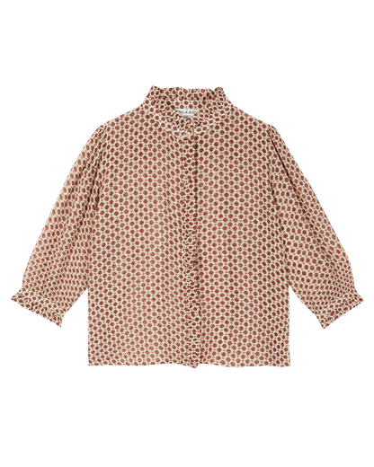 Blouse viscose et soie plume