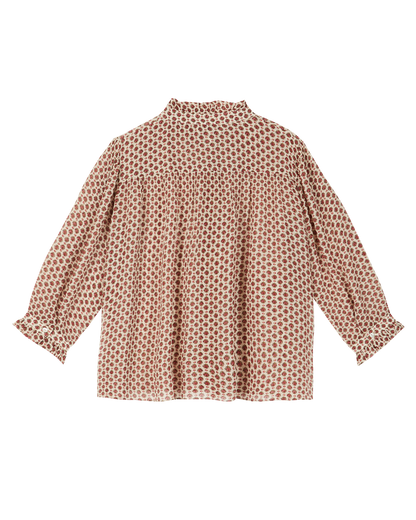Blouse viscose et soie plume