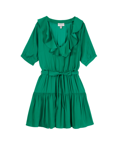 Robe viscose vert