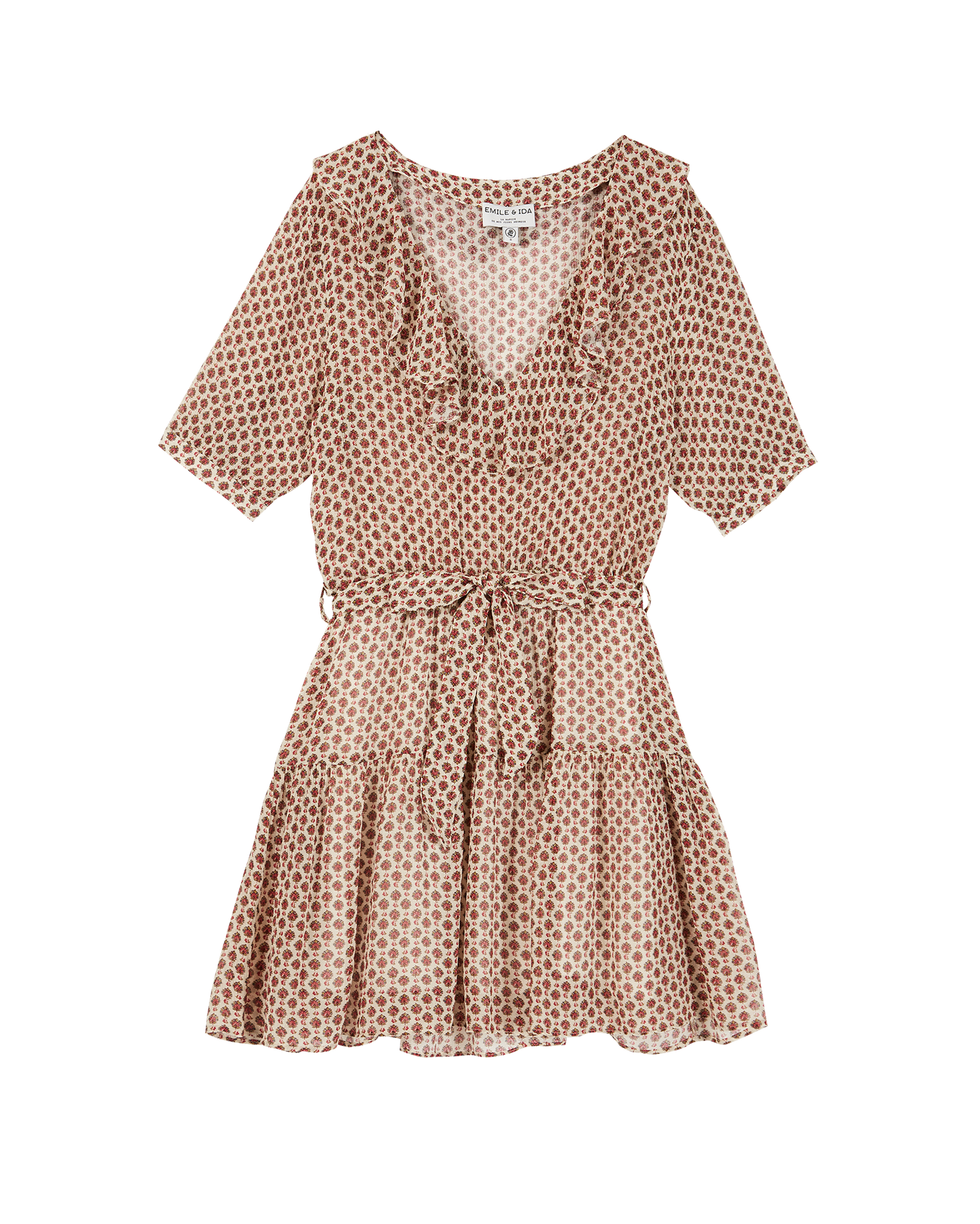 Robe viscose et soie plume