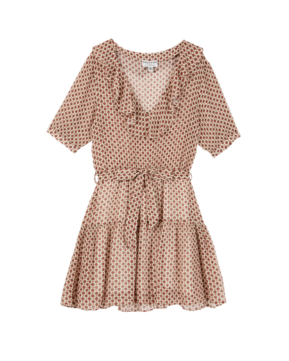 Robe viscose et soie plume