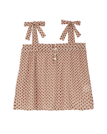 Top viscose et soie plume