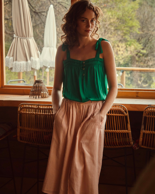 Top viscose vert