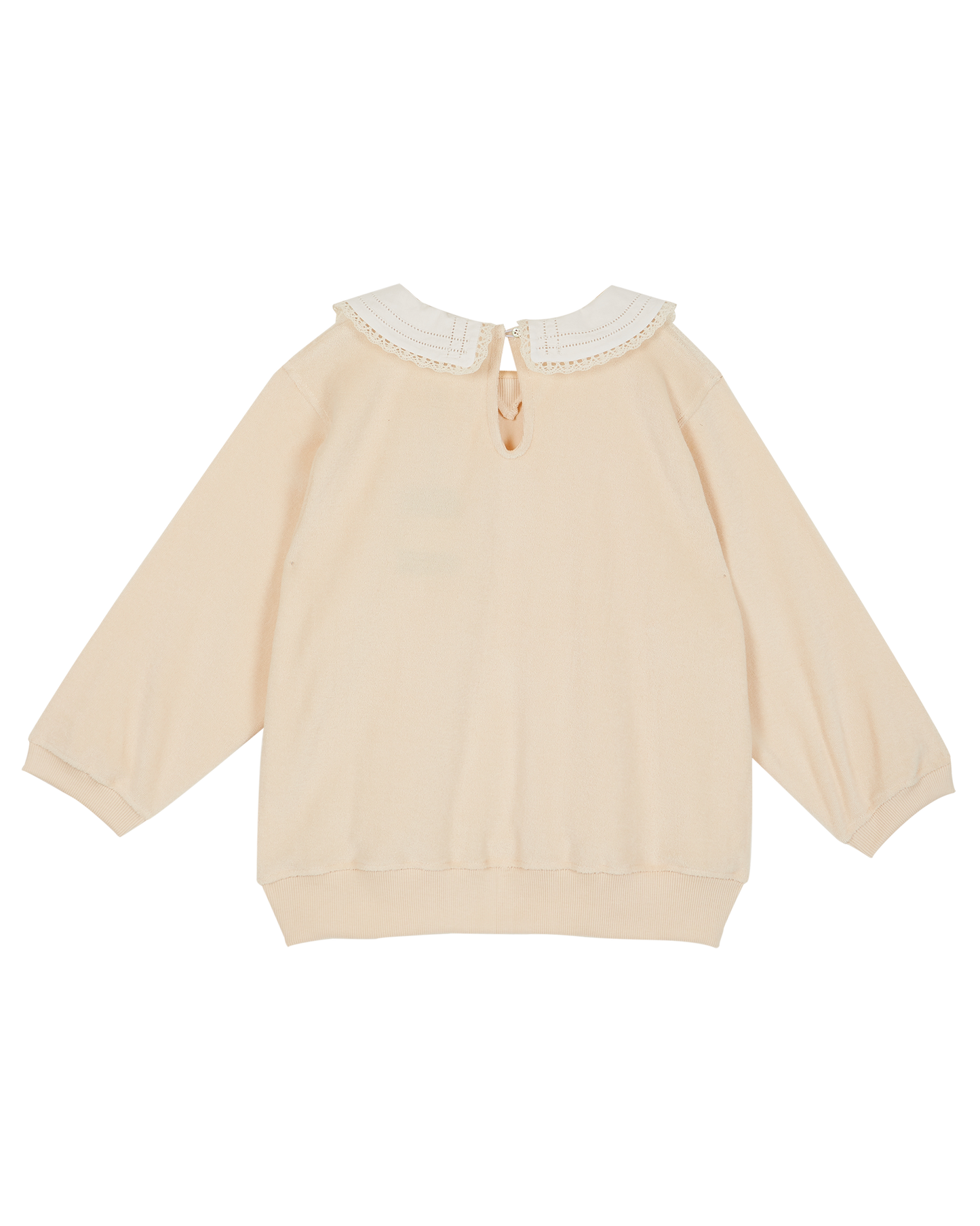 Sweatshirt en éponge bio écru