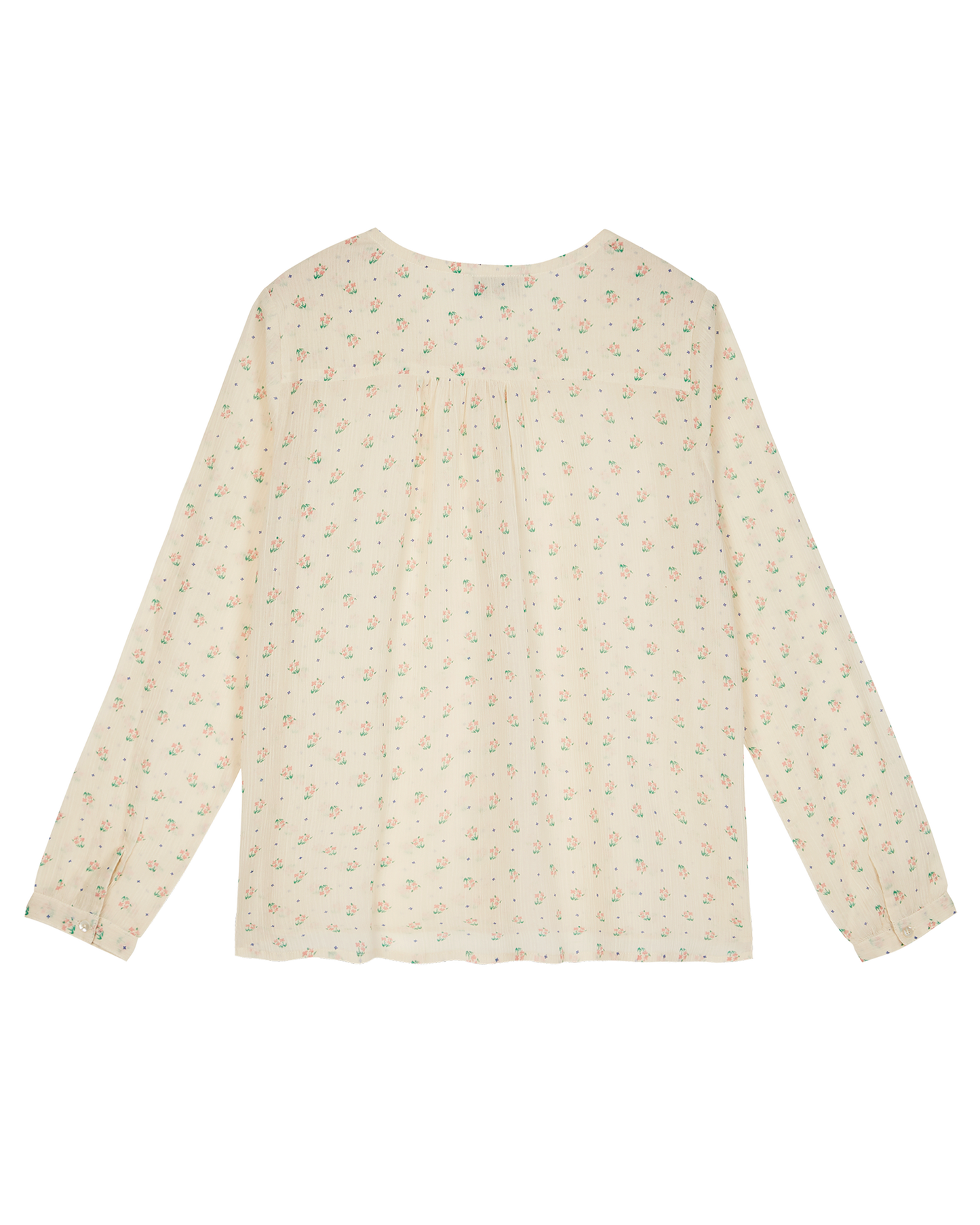 Blouse coton créponné écru cueillette