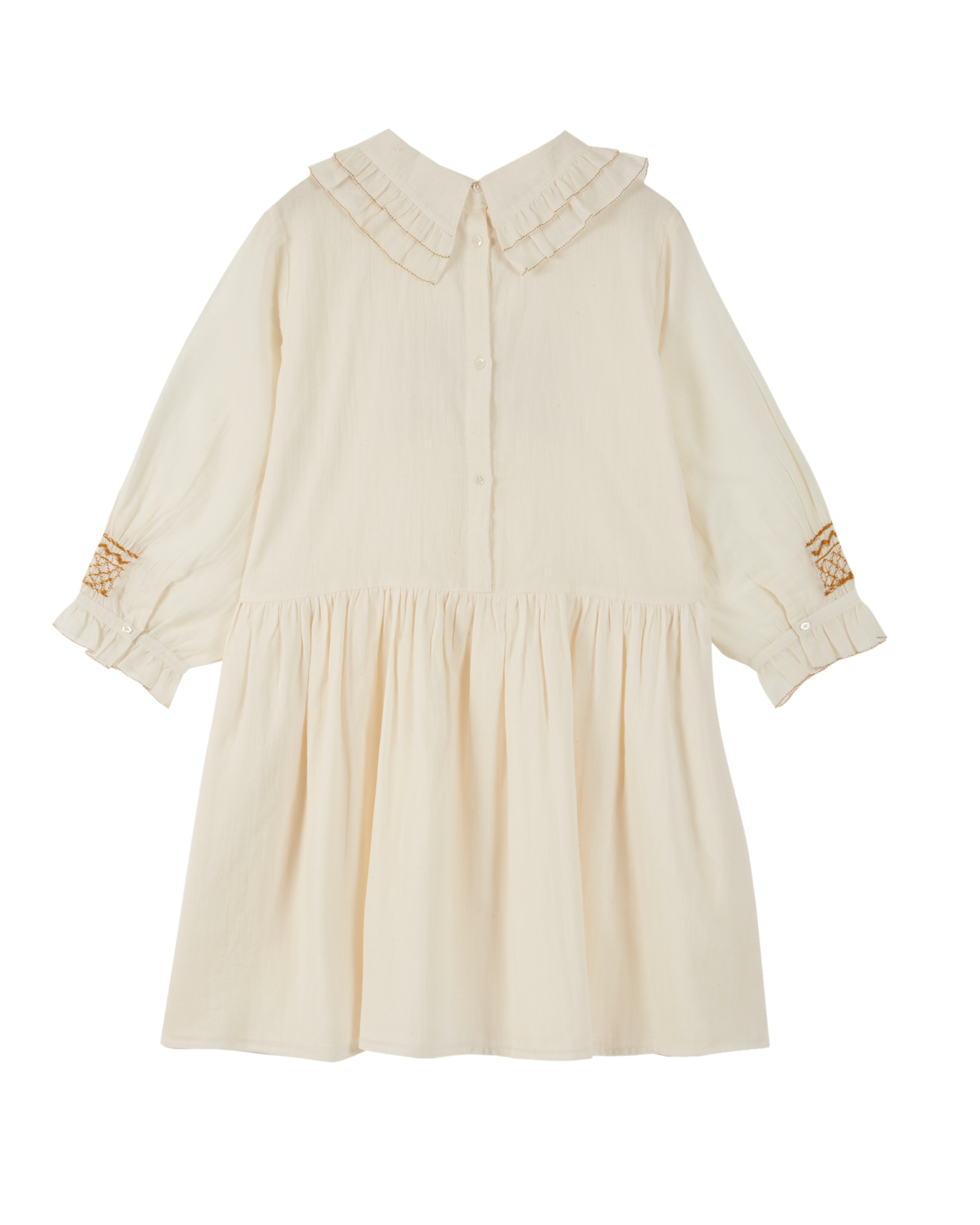 Robe voile de coton écru