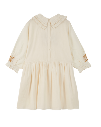 Robe voile de coton écru