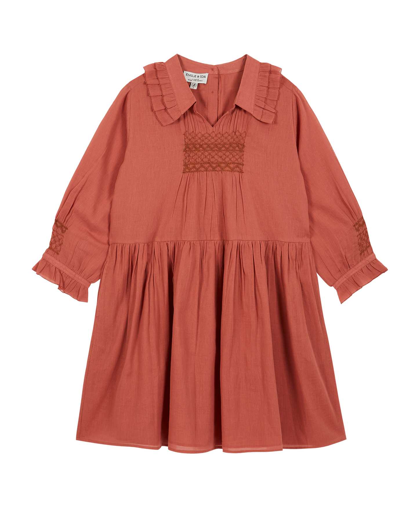 Robe voile de coton tuile