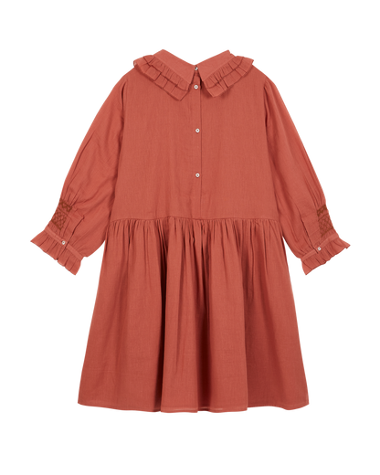 Robe voile de coton tuile