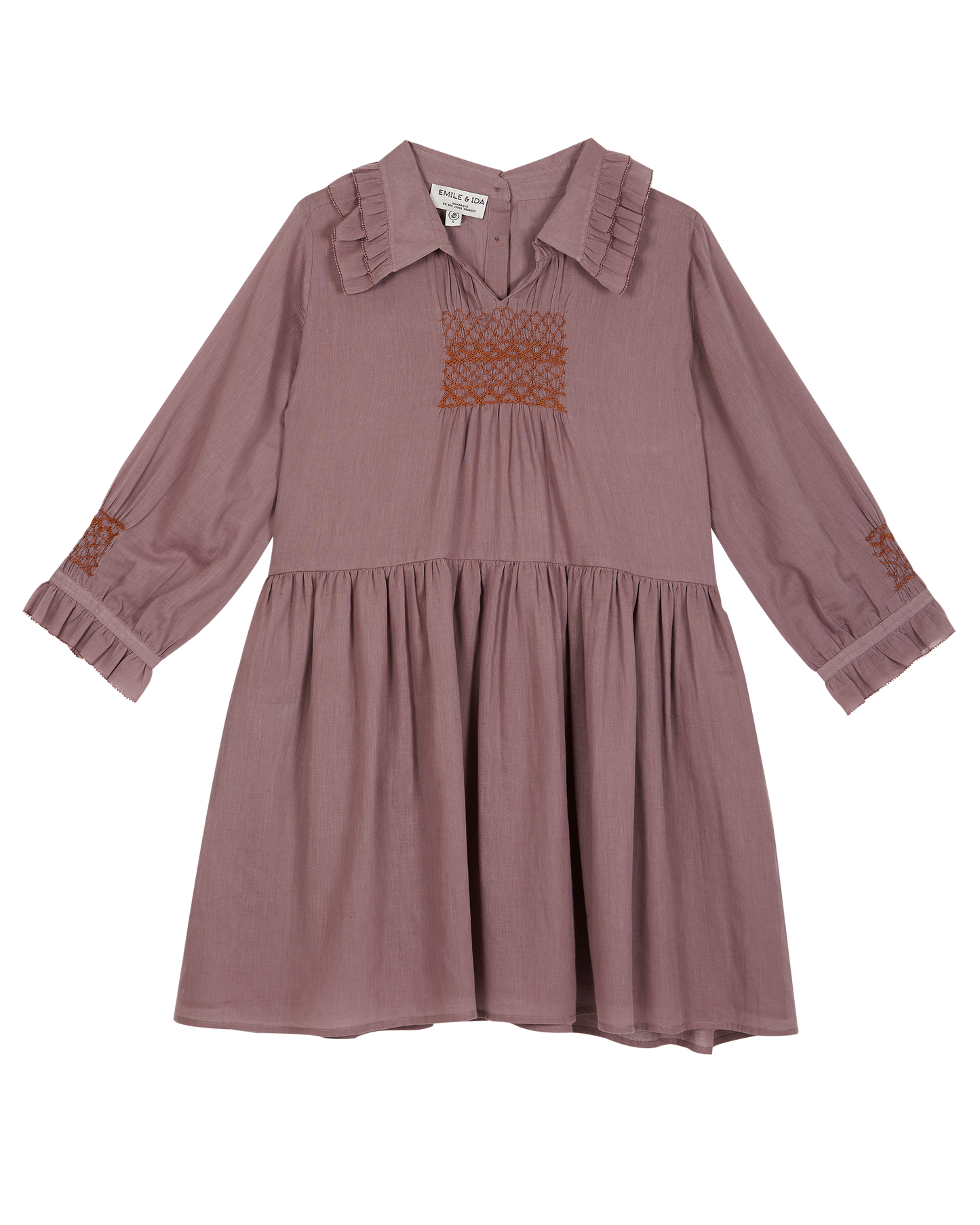 Robe voile de coton violine