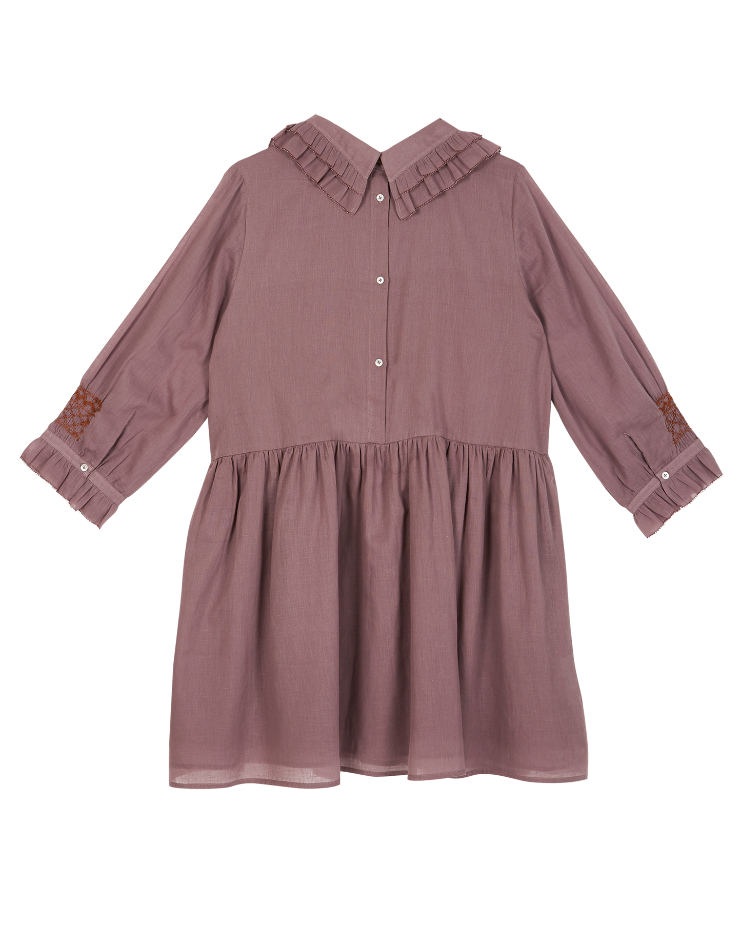 Robe voile de coton violine