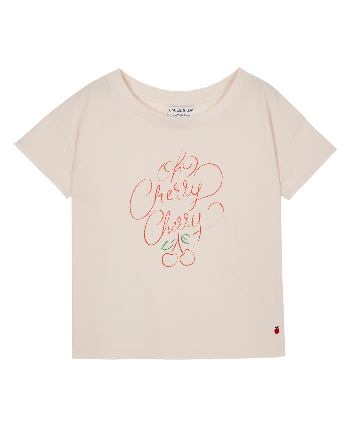 Tee-shirt coton bio pétale cherry cherry