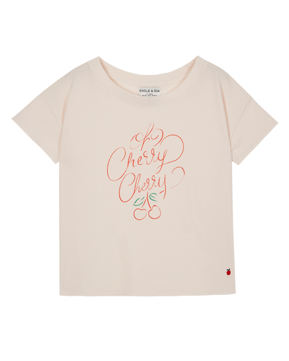 Tee-shirt coton bio pétale cherry cherry