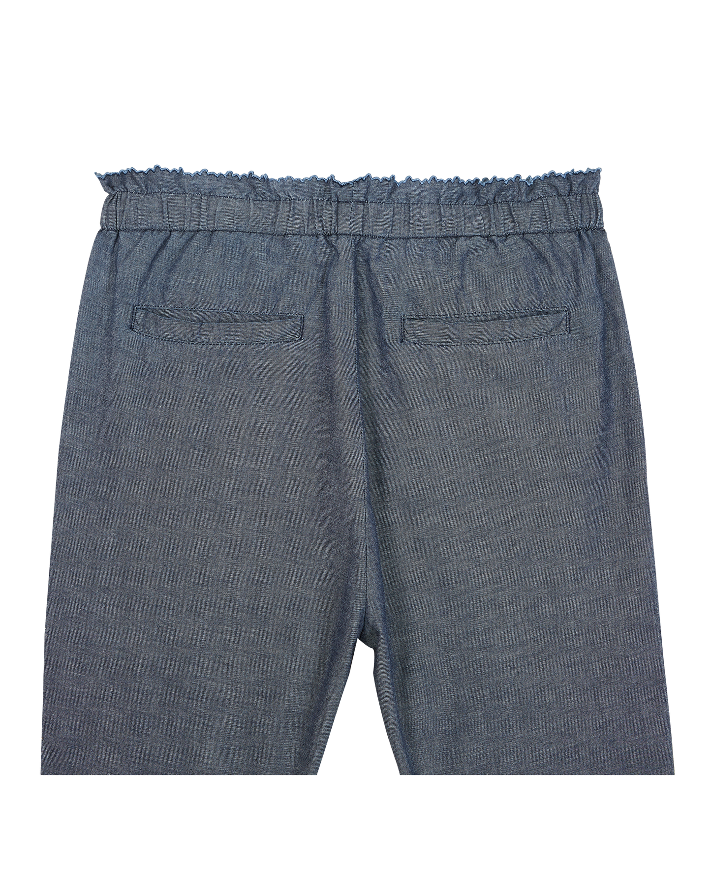 Pantalon coton chambray