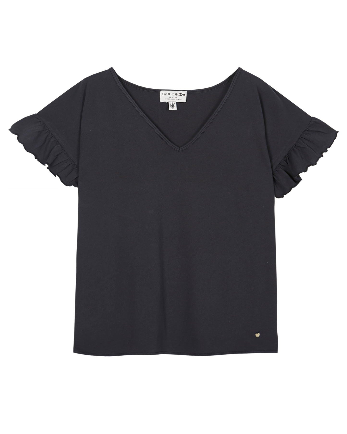 Tee-shirt coton bio bitume
