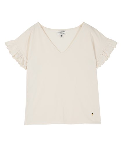Tee-shirt coton bio écru