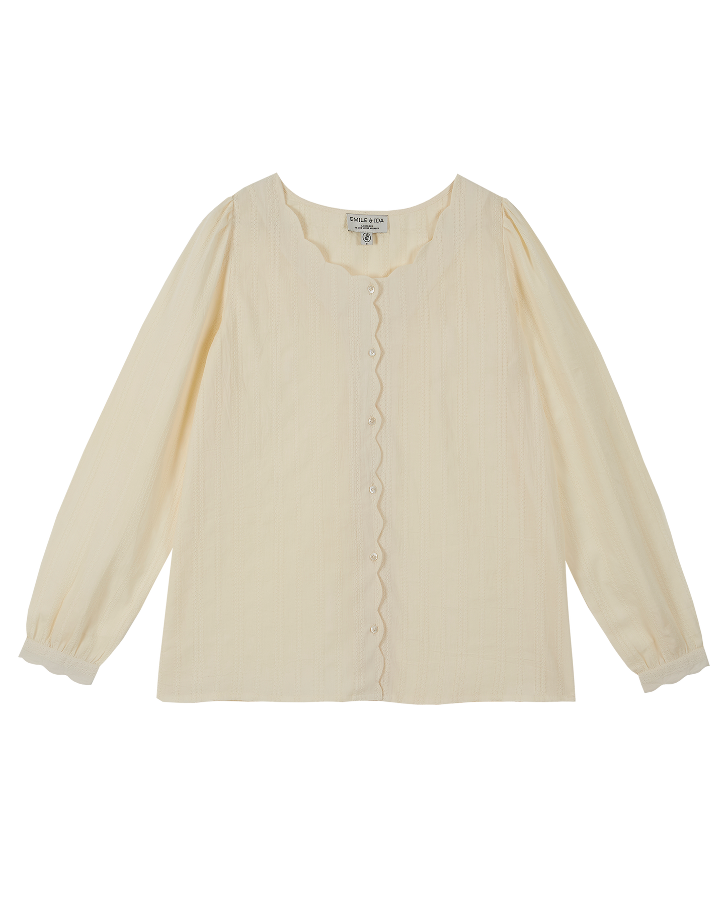 Blouse coton écru