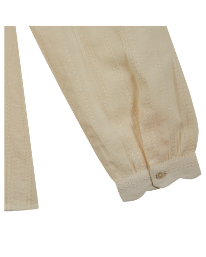 Blouse coton écru