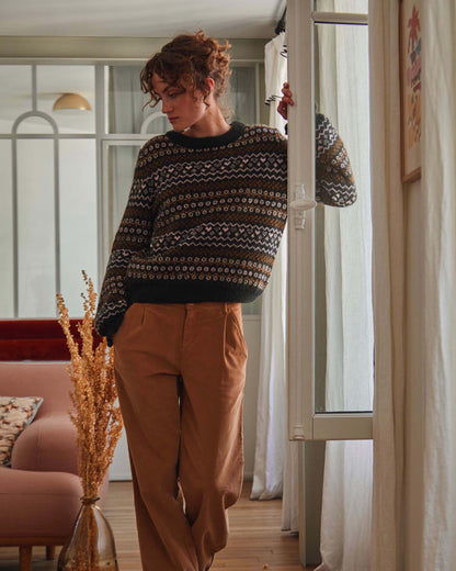 Pantalon velours macadamia