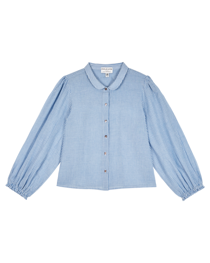 Chemise rayures bleu et blanc