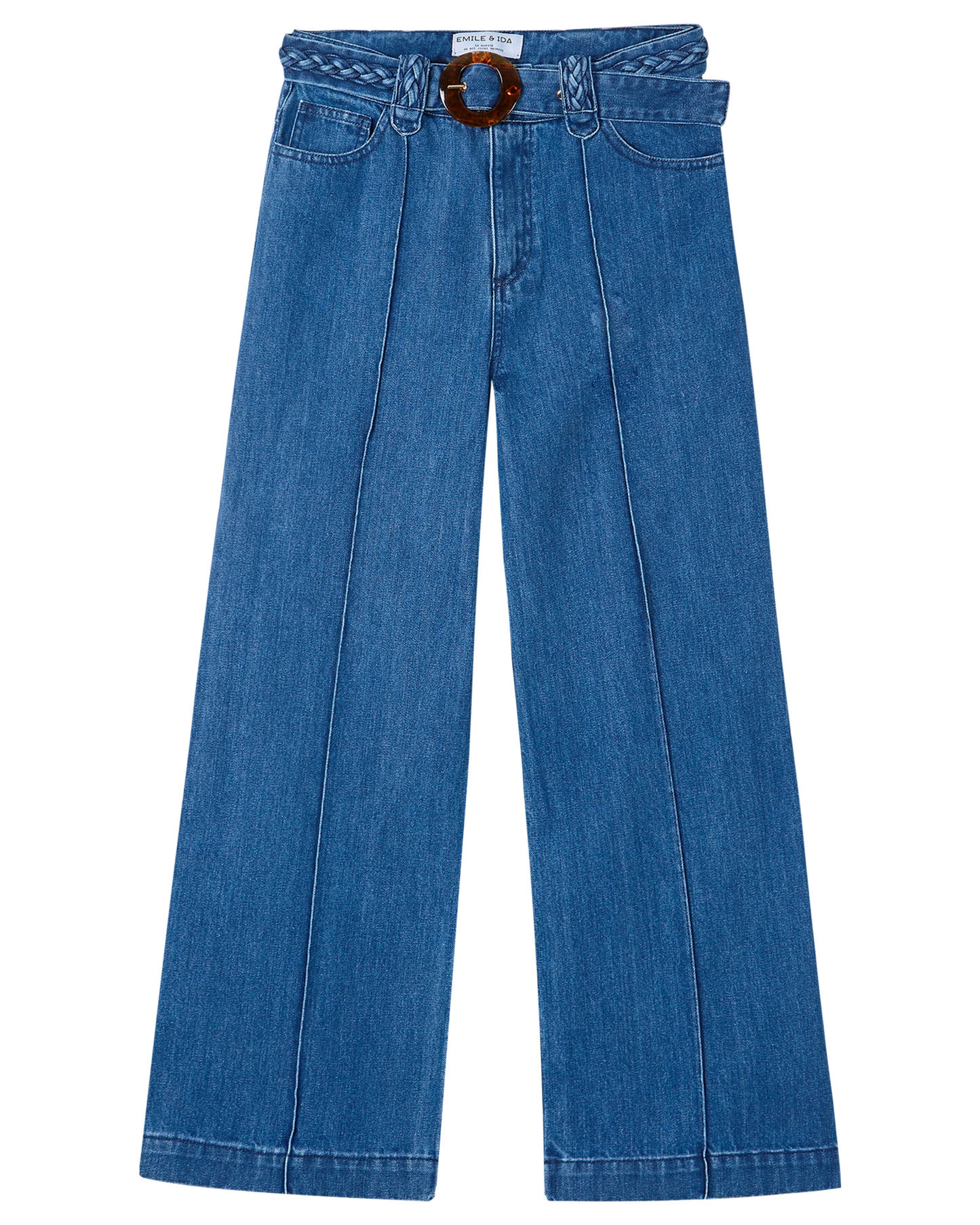 Pantalon large coton bio denim