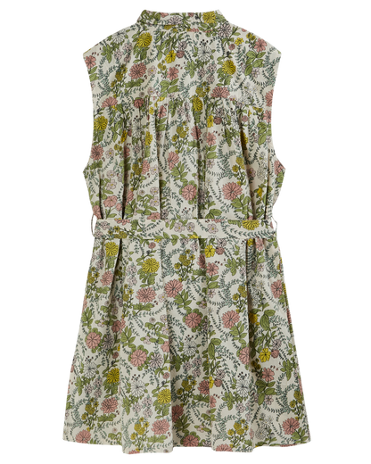 Robe sans manches à fleurs herbier