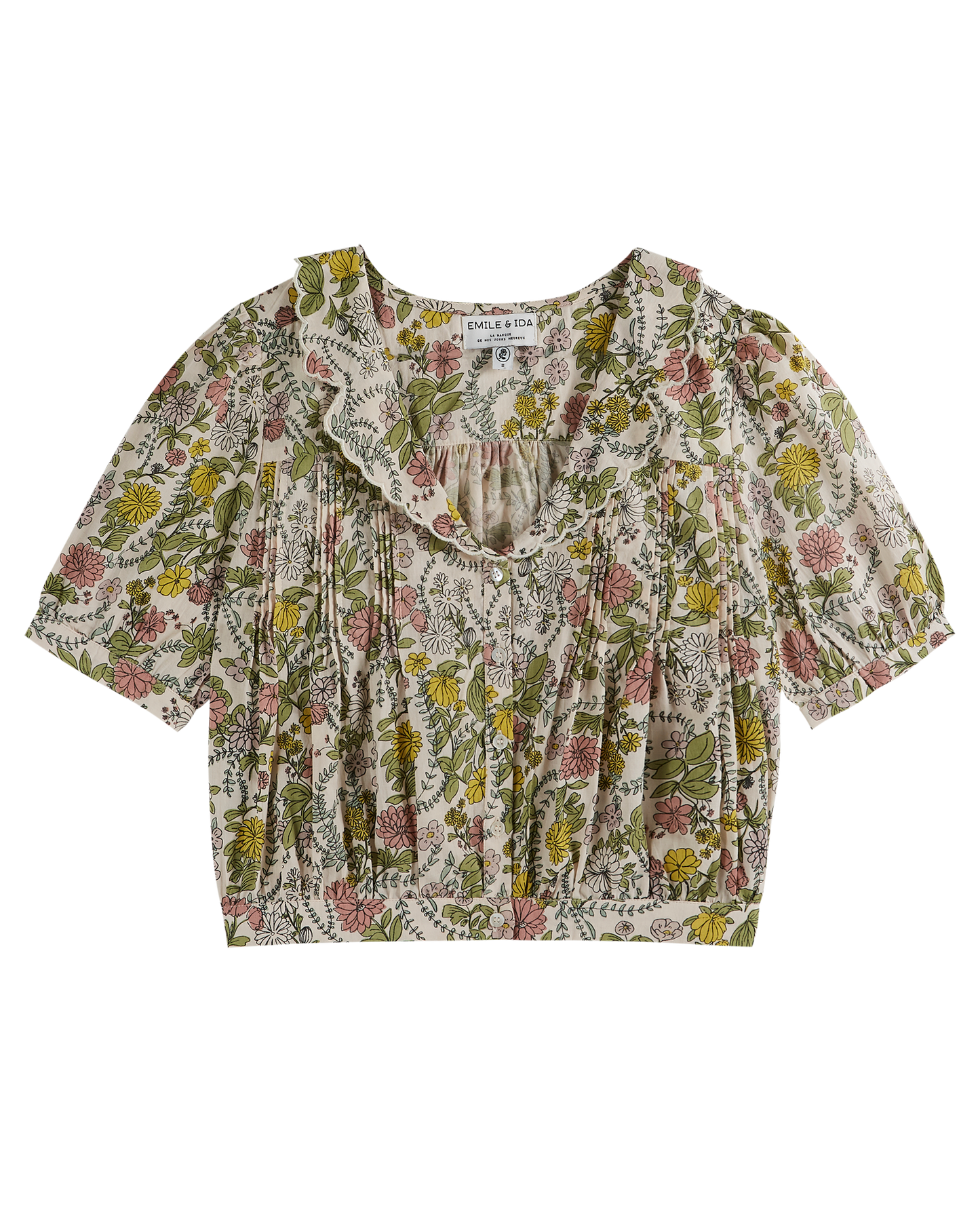 Blouse imprimée herbier
