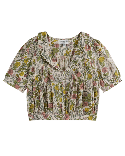 Blouse imprimée herbier