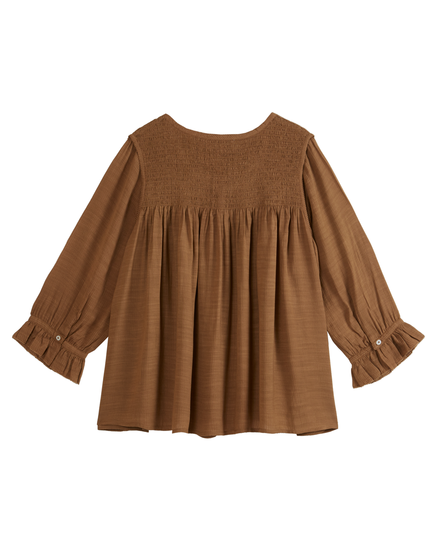 Blouse voile de coton macadamia
