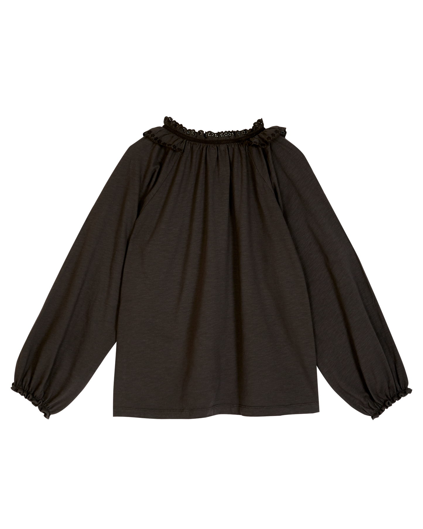Blouse femme fronces coton bio bitume