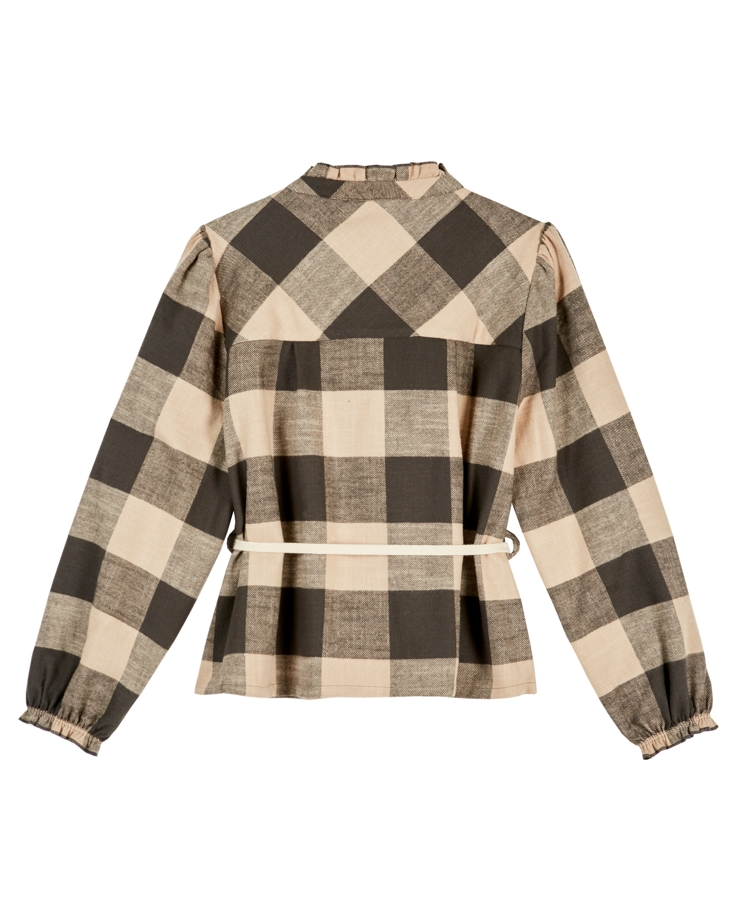 Blouse carreaux bitume