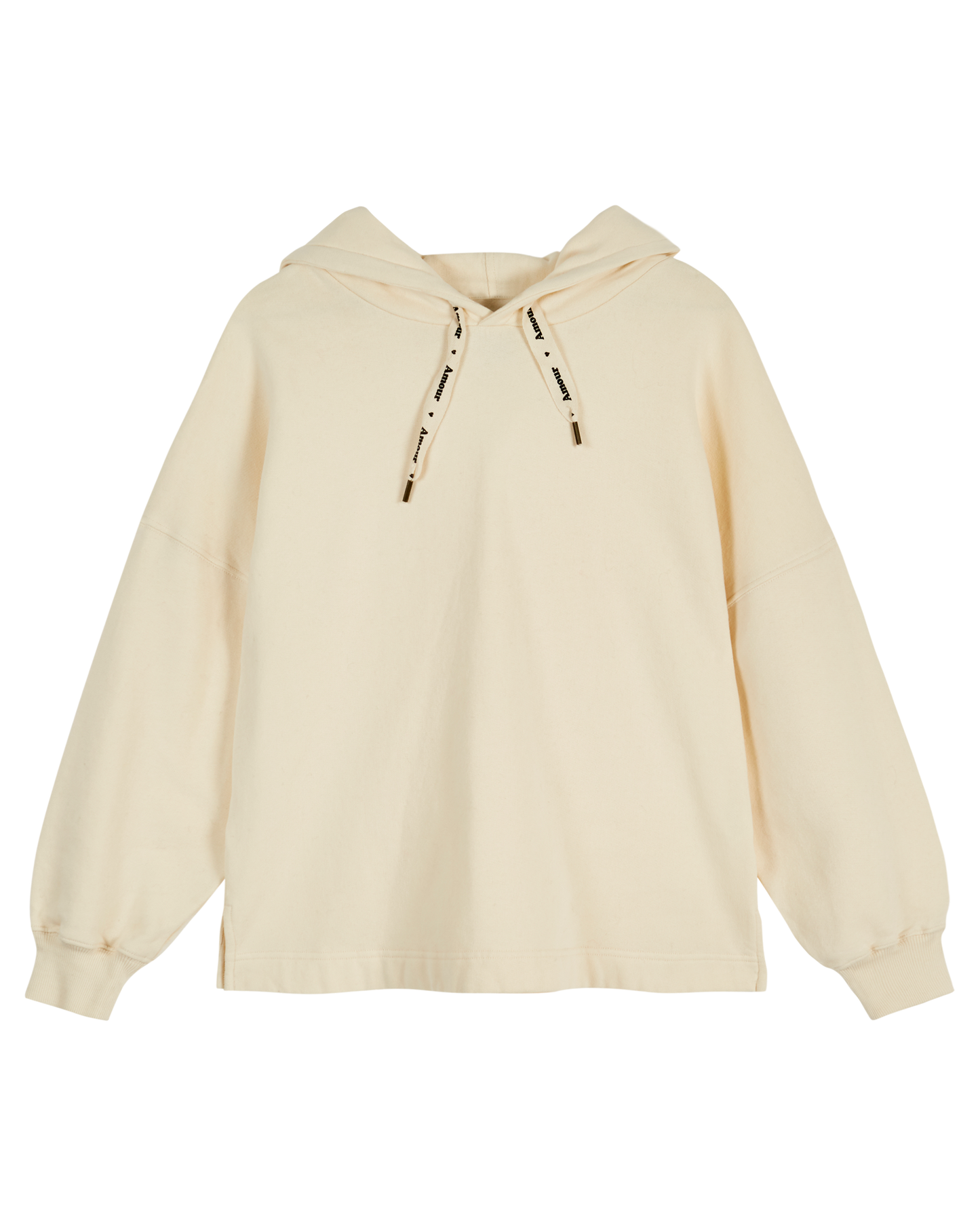 Sweat à capuche coton bio écru