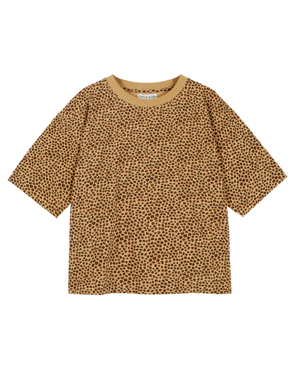 T-shirt coton bio léopard